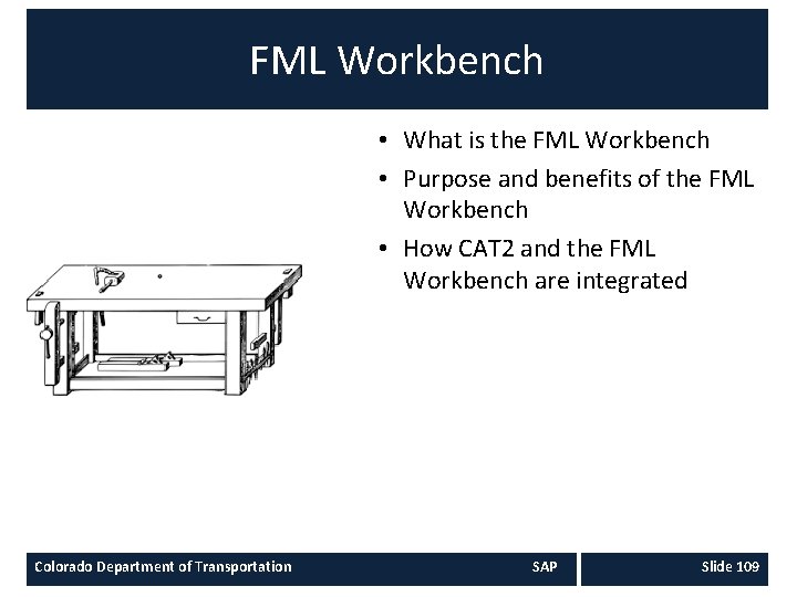 FML Workbench • What is the FML Workbench • Purpose and benefits of the