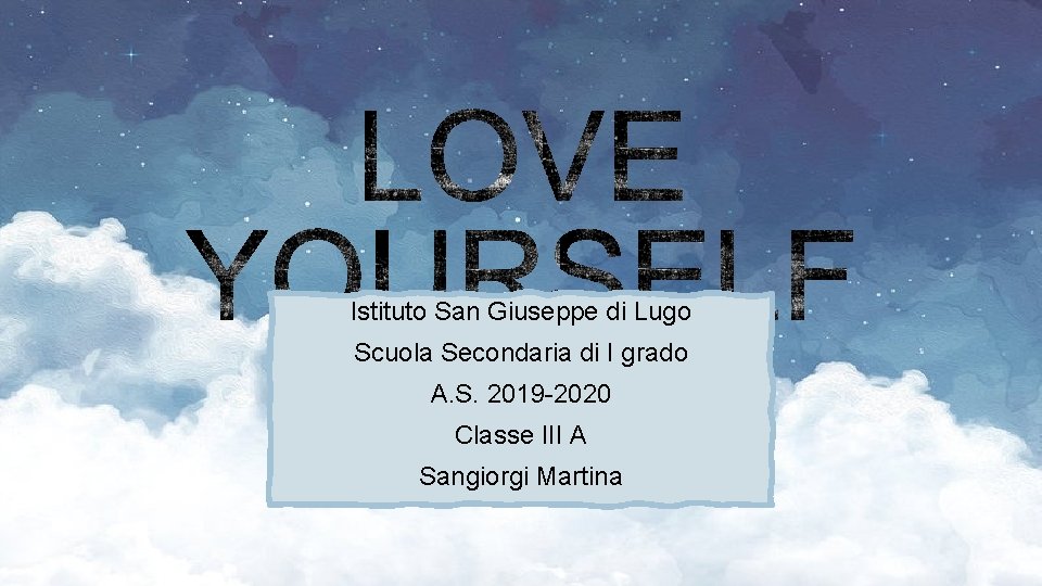 Istituto San Giuseppe di Lugo Scuola Secondaria di I grado A. S. 2019 -2020