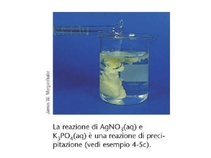 Reazione di precipitazione. 