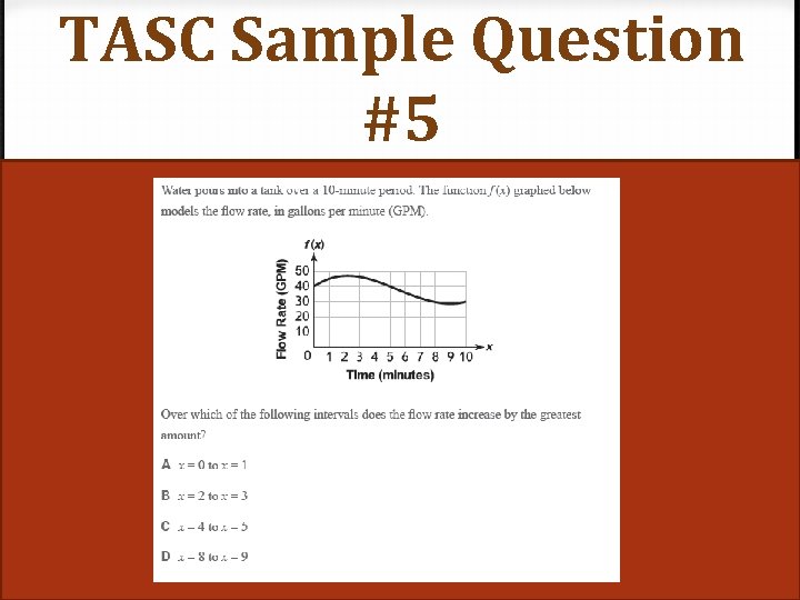 TASC Sample Question #5 