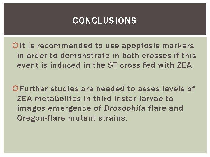 CONCLUSIONS It is recommended to use apoptosis markers in order to demonstrate in both