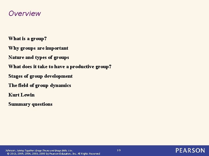 Overview What is a group? Why groups are important Nature and types of groups