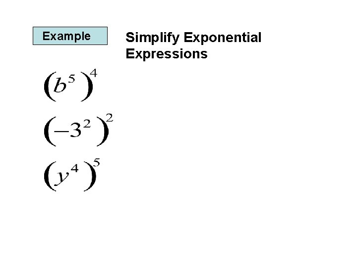 Example Simplify Exponential Expressions 