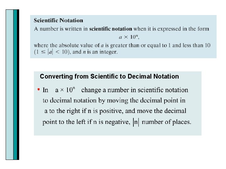 Converting from Scientific to Decimal Notation 