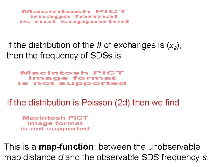 If the distribution of the # of exchanges is (xk), then the frequency of