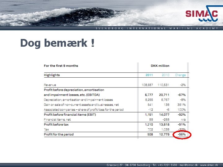 Dog bemærk ! 