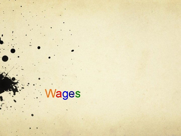 Wages 