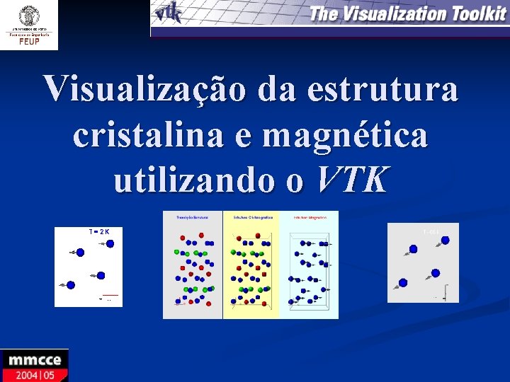 Visualização da estrutura cristalina e magnética utilizando o VTK 