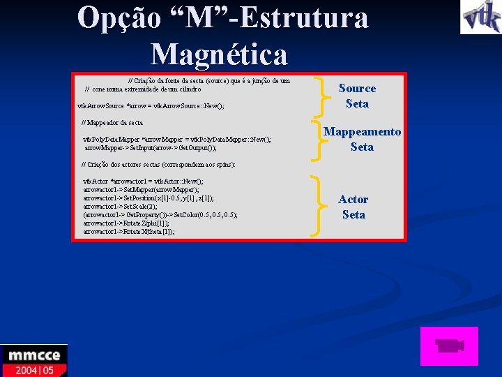 Opção “M”-Estrutura Magnética // Criação da fonte da secta (source) que é a junção