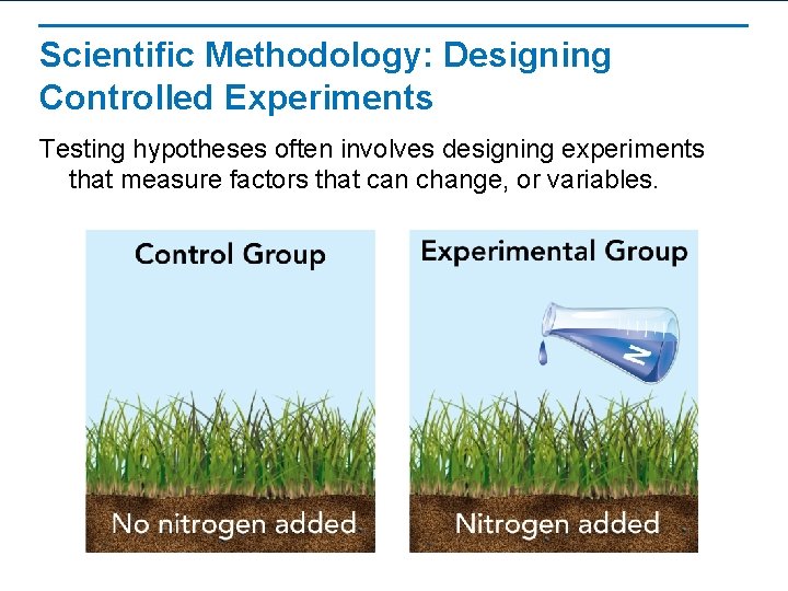 Scientific Methodology: Designing Controlled Experiments Testing hypotheses often involves designing experiments that measure factors