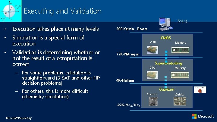 Executing and Validation • Execution takes place at many levels • Simulation is a Executing and Validation • Execution takes place at many levels • Simulation is a