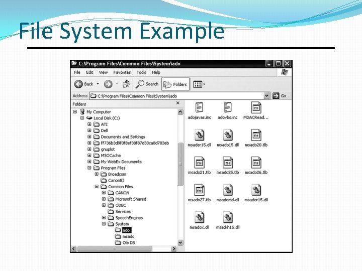 File System Example 