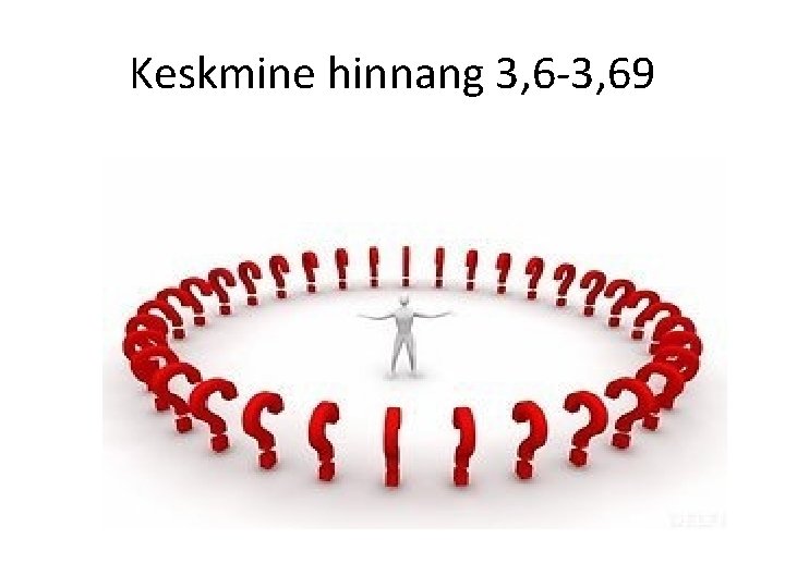Keskmine hinnang 3, 6 -3, 69 
