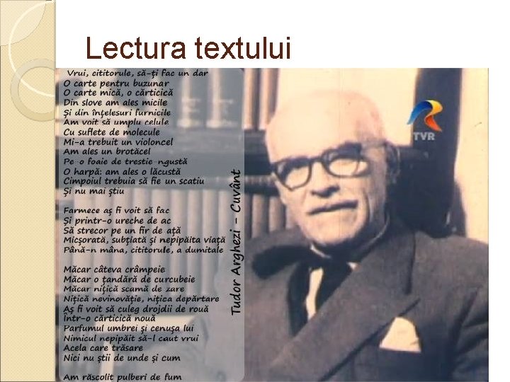 Lectura textului 