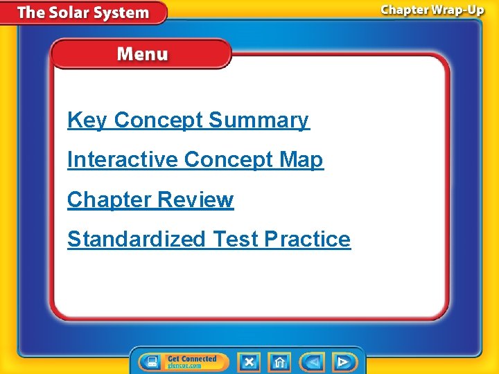 Key Concept Summary Interactive Concept Map Chapter Review Standardized Test Practice 
