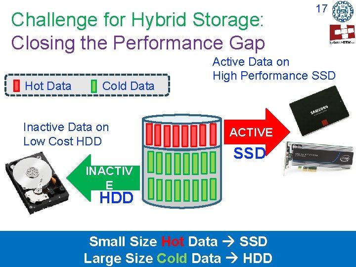 Challenge for Hybrid Storage: Closing the Performance Gap Data is Highly Skewed At Time, Challenge for Hybrid Storage: Closing the Performance Gap Data is Highly Skewed At Time,