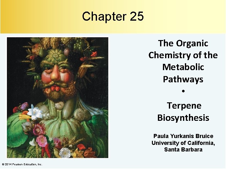 Chapter 25 The Organic Chemistry of the Metabolic Pathways • Terpene Biosynthesis Paula Yurkanis