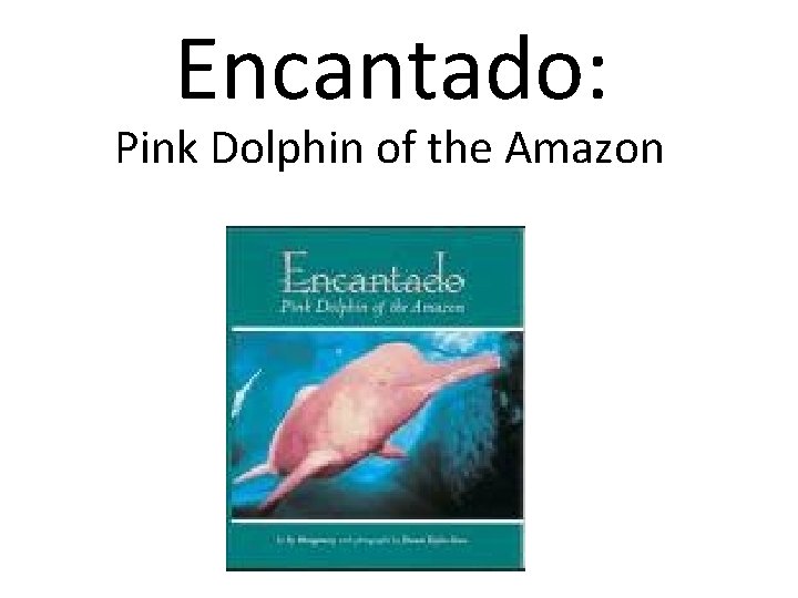 Encantado: Pink Dolphin of the Amazon Encantado: Pink Dolphin of the Amazon