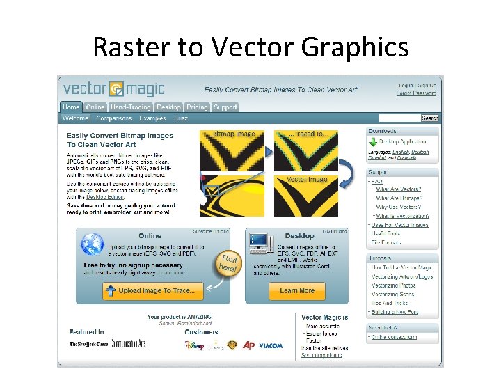 Raster to Vector Graphics 