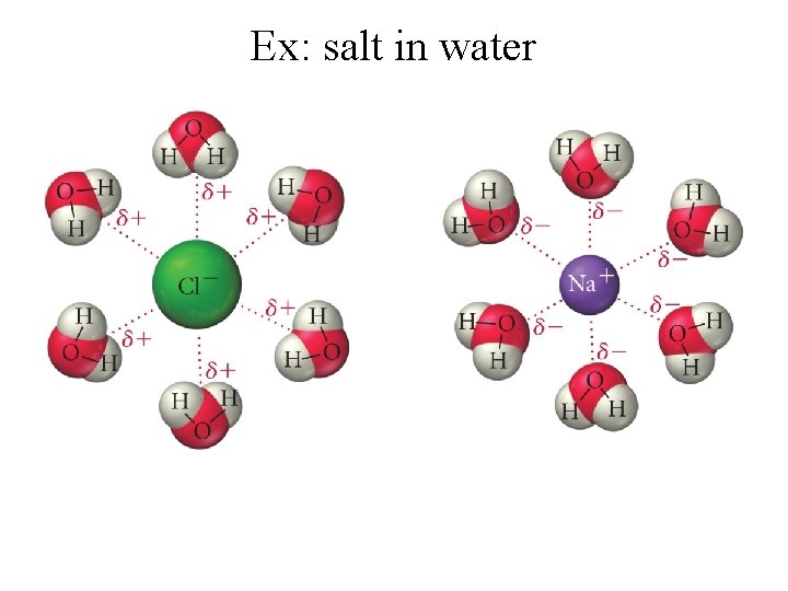 Ex: salt in water 