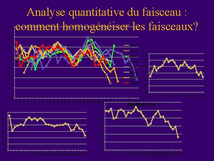 0. 7 Analyse quantitative du faisceau : comment homogénéiser les faisceaux? 0. 6 pat