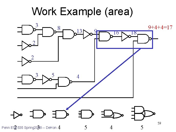 Work Example (area) 3 8 13 9 16 9+4+4=17 18 2 2 3 5