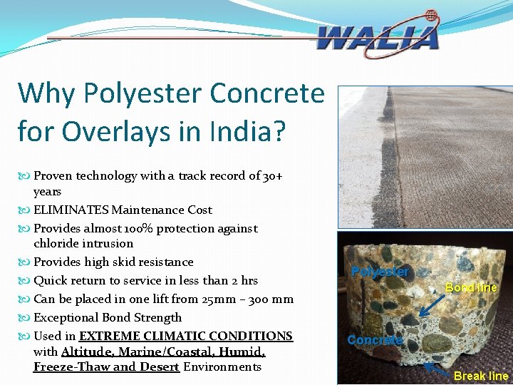 Why Polyester Concrete for Overlays in India? Proven technology with a track record of