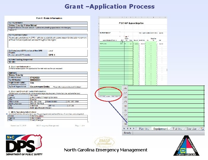 Grant –Application Process North Carolina Emergency Management 