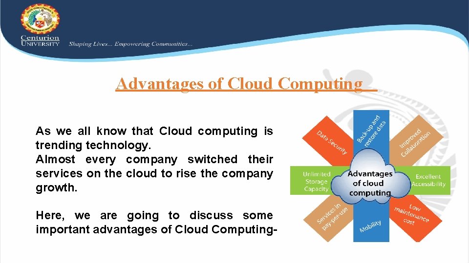Advantages of Cloud Computing As we all know that Cloud computing is trending technology.