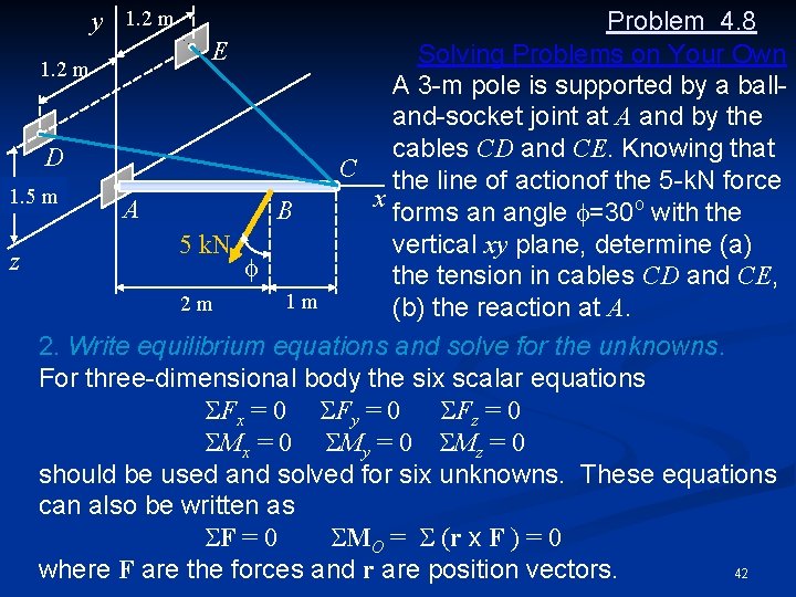 Problem 4. 8 E Solving Problems on Your Own 1. 2 m A 3