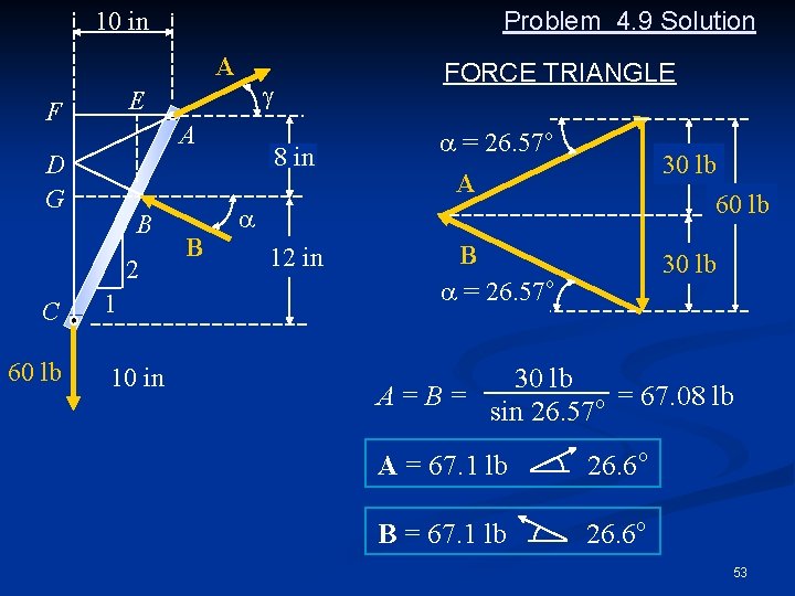 Problem 4. 9 Solution 10 in A A D G B 2 C 60