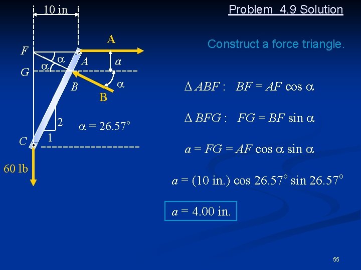 Problem 4. 9 Solution 10 in A F G a a 2 C 60