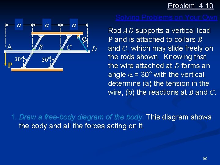 Problem 4. 10 a a Solving Problems on Your Own a a A P