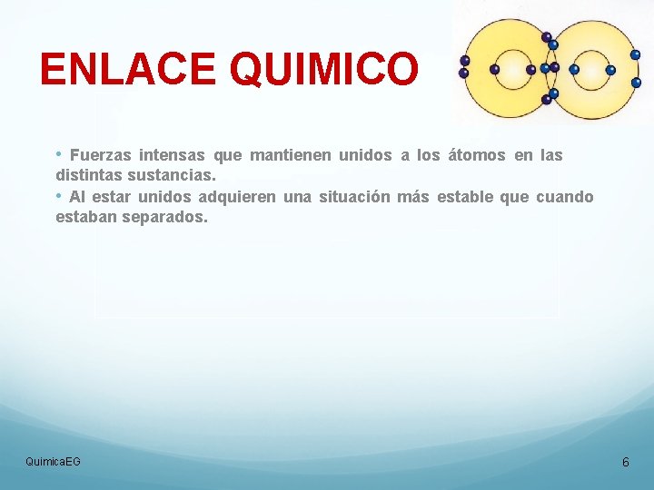 ENLACE QUIMICO • Fuerzas intensas que mantienen unidos a los átomos en las distintas ENLACE QUIMICO • Fuerzas intensas que mantienen unidos a los átomos en las distintas