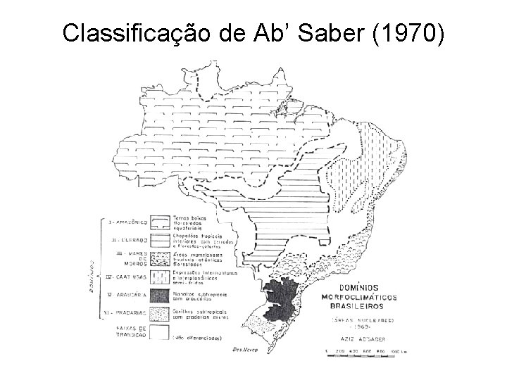 Classificação de Ab’ Saber (1970) 