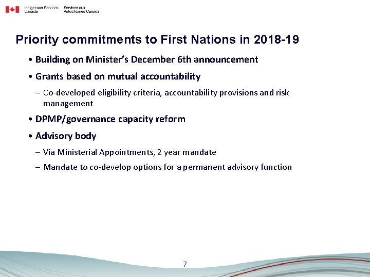 Building a New Fiscal Relationship with First Nations