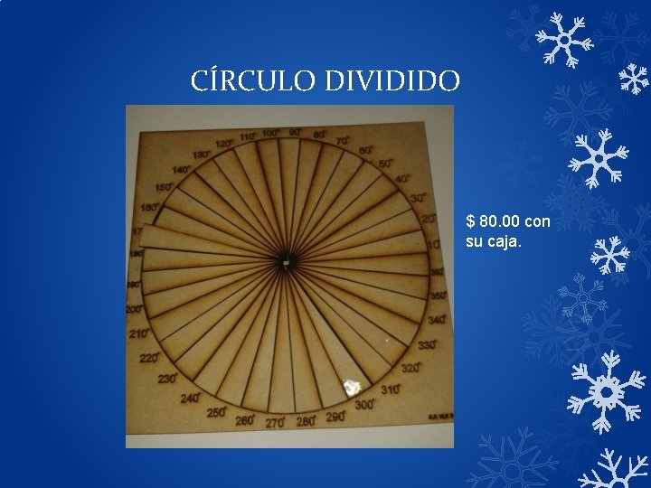 CÍRCULO DIVIDIDO $ 80. 00 con su caja. CÍRCULO DIVIDIDO $ 80. 00 con su caja.