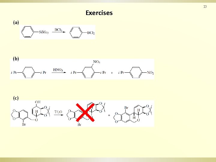 23 Exercises (a) (b) (c) 