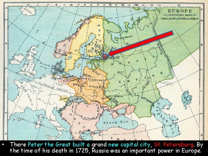 • There Peter the Great built a grand new capital city, St. Petersburg. • There Peter the Great built a grand new capital city, St. Petersburg.