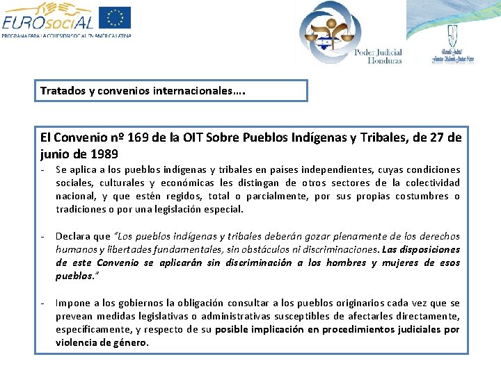 Tratados y convenios internacionales…. El Convenio nº 169 de la OIT Sobre Pueblos Indígenas