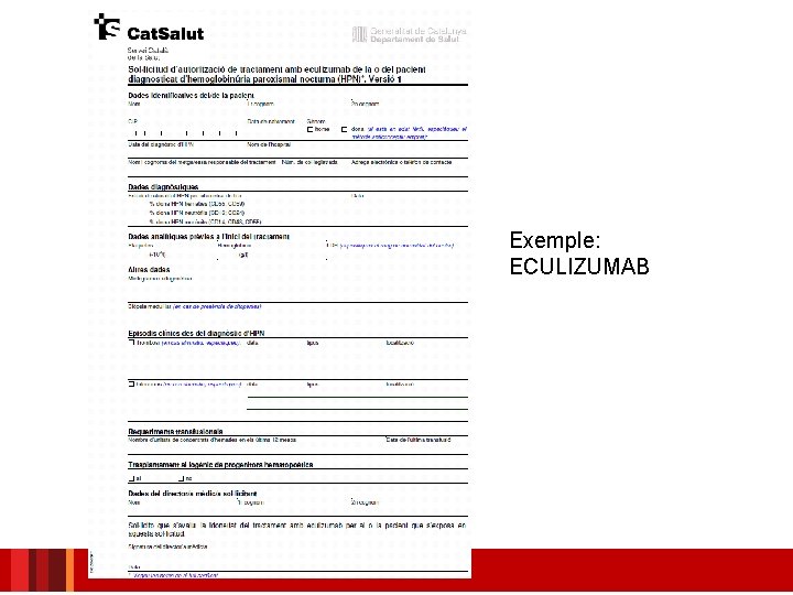 Exemple: ECULIZUMAB 