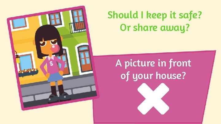 Should I keep it safe? Or share away? A picture in front of your Should I keep it safe? Or share away? A picture in front of your