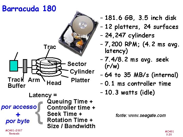 Barracuda 180 – 181. 6 GB, 3. 5 inch disk – 12 platters, 24