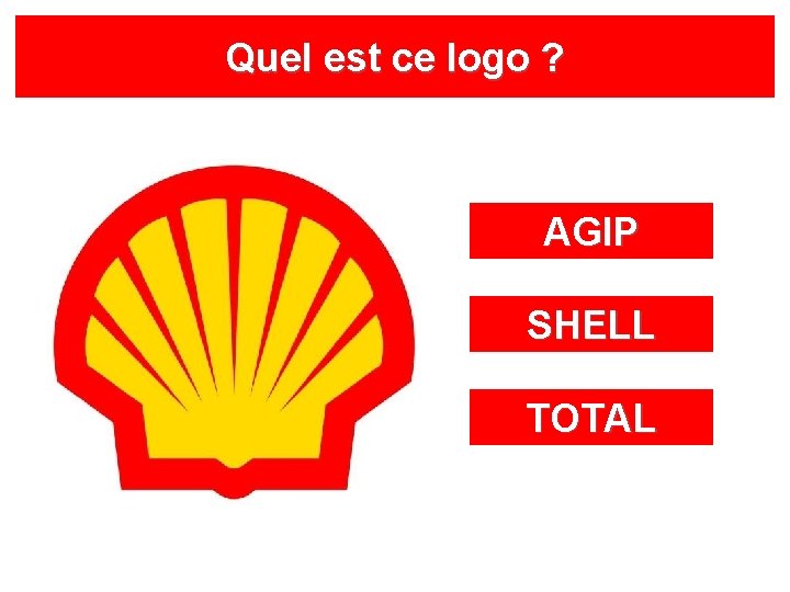 Quel est ce logo ? AGIP SHELL TOTAL 