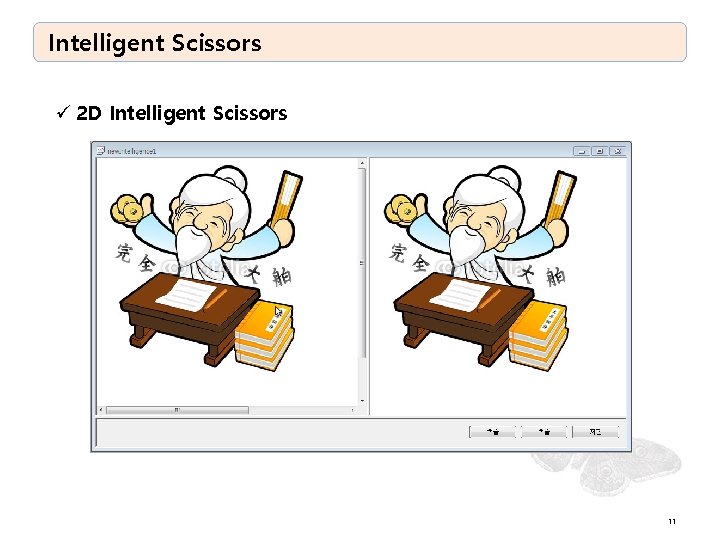 Intelligent Scissors ü 2 D Intelligent Scissors 11 