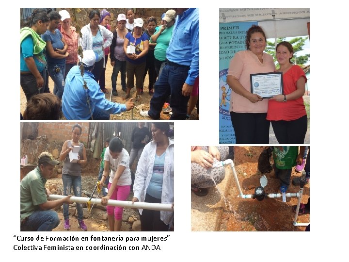 “Curso de Formación en fontanería para mujeres” Colectiva Feminista en coordinación con ANDA 