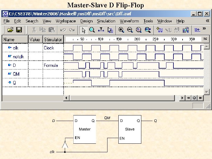 Master-Slave D Flip-Flop 