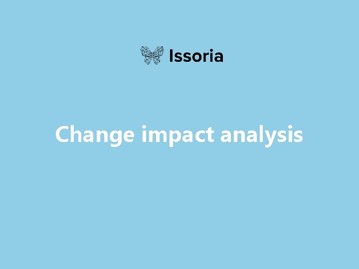 Change impact analysis 