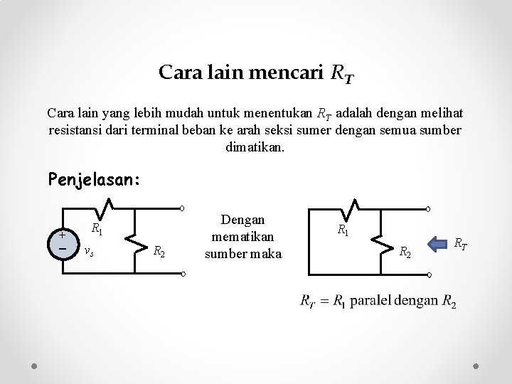 Cara lain mencari RT Cara lain yang lebih mudah untuk menentukan RT adalah dengan