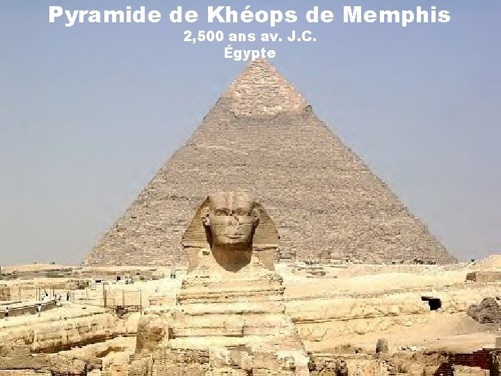Pyramide de Khéops de Memphis 2, 500 ans av. J. C. Égypte 